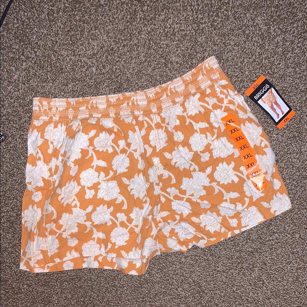 Briggs New York Women's Orange Floral Shorts